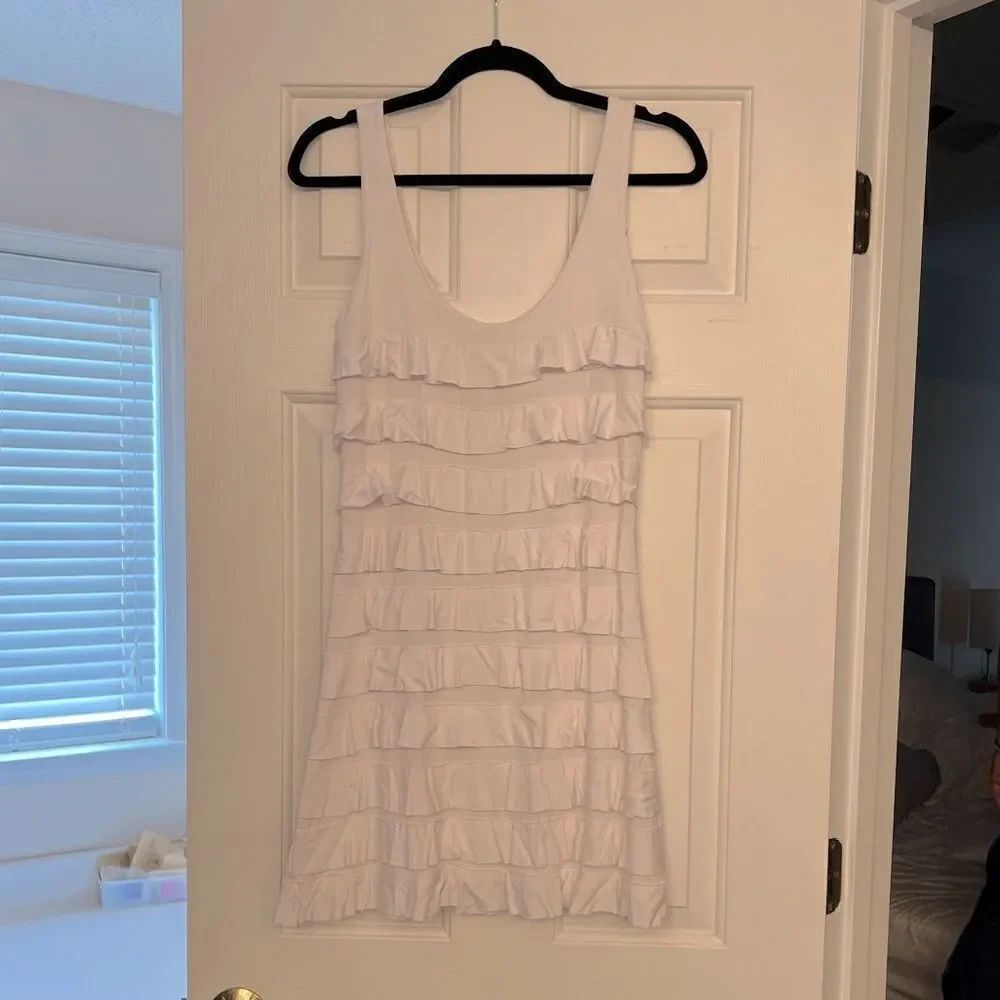Express Ruffle Mini Bodycon Dress XS